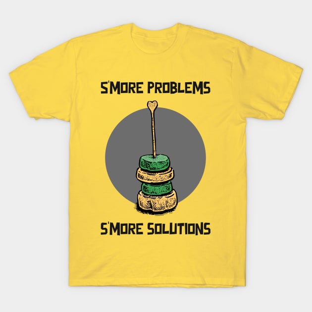 S'more Problems S'more Solotions Summer Camping T-Shirt by Rads Designs